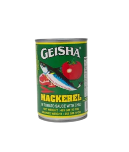 Geisha canned mackerel with chilli